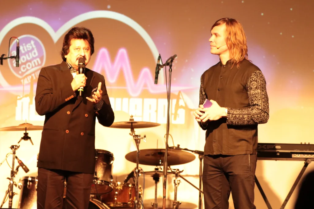 Pankaj Udas at a previous edition of The Indian music Awards