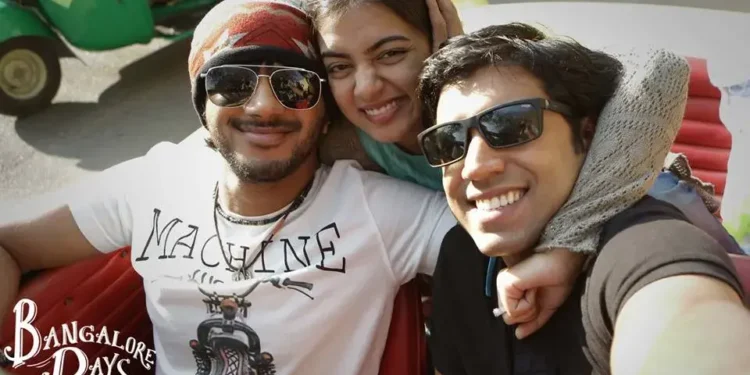 A still from the shooting of the movie Bangalore Days