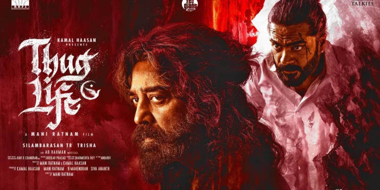 Official poster for Mani Ratnam's film Thug Life
