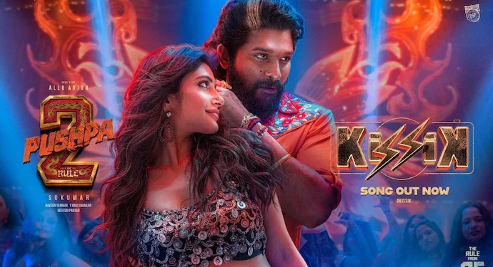 Release poster for song Kissik from Pushpa 2 album