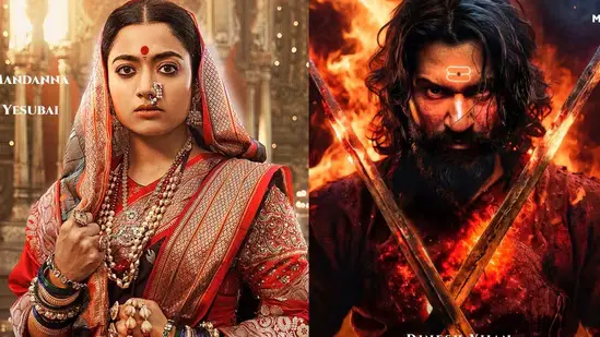 Rashmika Mandanna and Vicky Kaushal in Chhaava