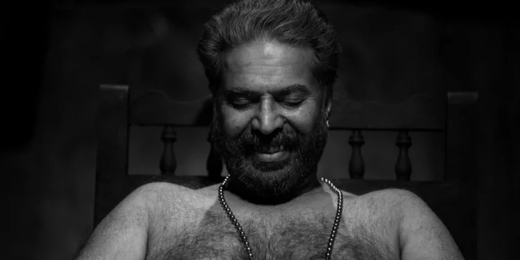 Mammootty in a still from Bramayugam