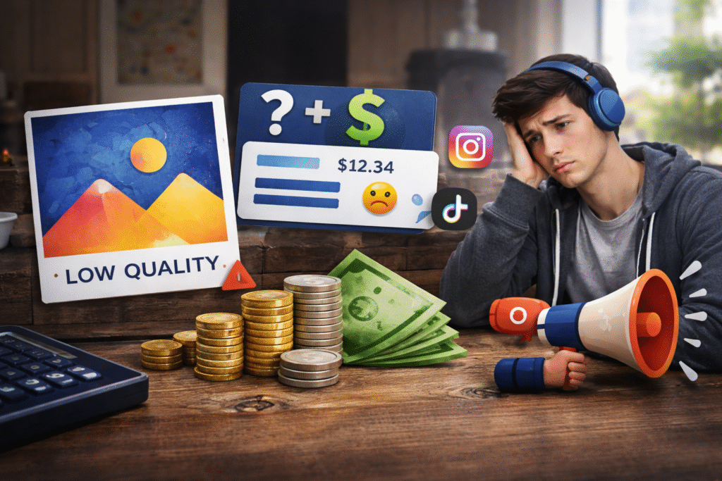 Music Distribution: An artist with low-quality artwork distributing their music